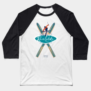 SKI REVELSTOKE BC Baseball T-Shirt